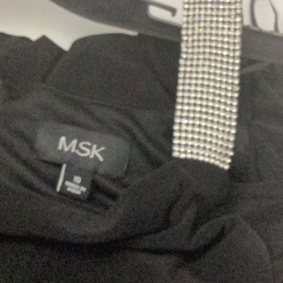 Women MSK Rhinestone Ladder Trim Sleeve Sheath Dress - Picture 9 of 10